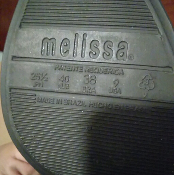 Melissa black mermaid double bow 4' heels size 9 - Picture 6 of 8